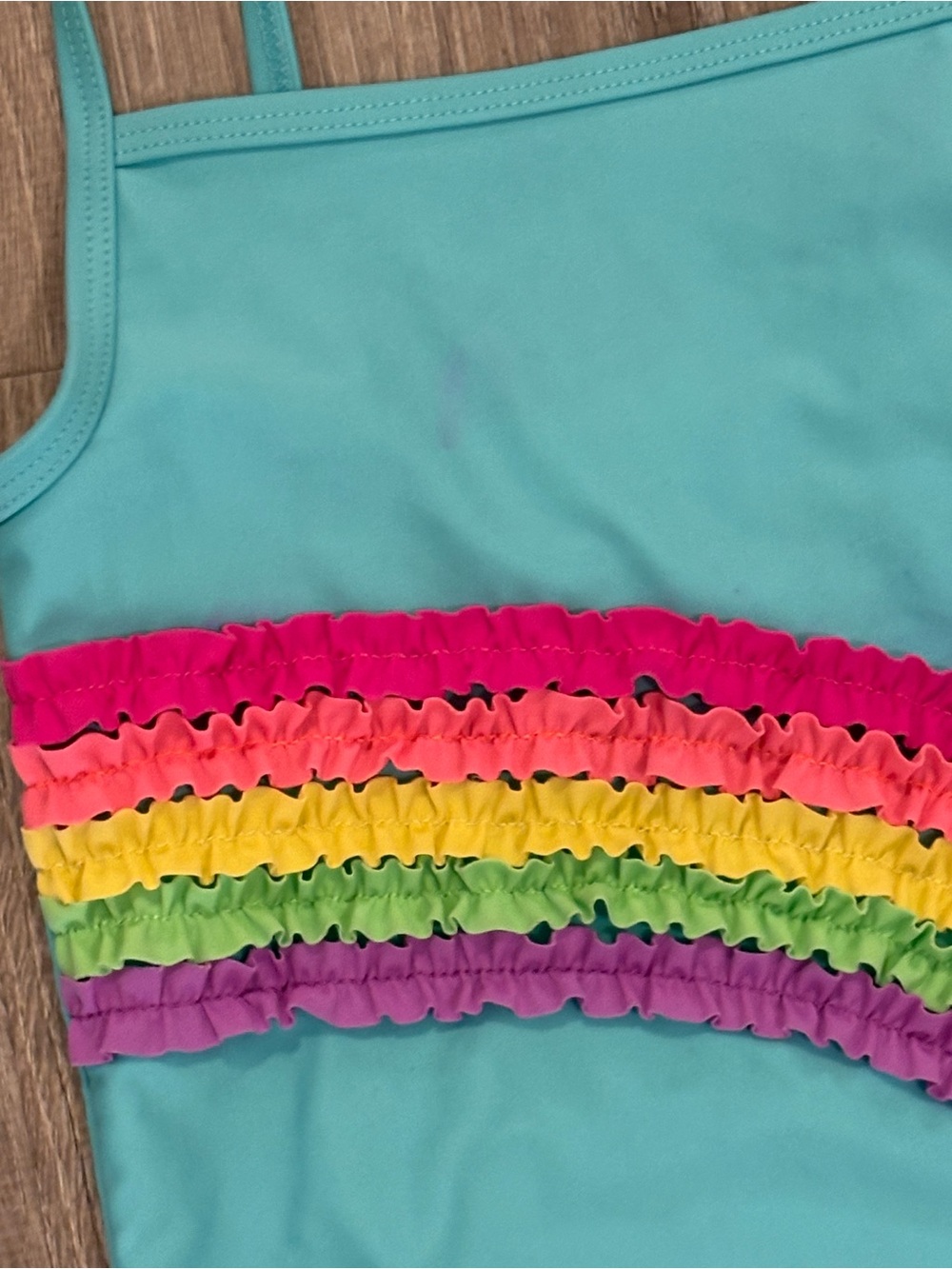 Gymboree Rainbow Ruffle Bathing Suit - Picture 3 of 5